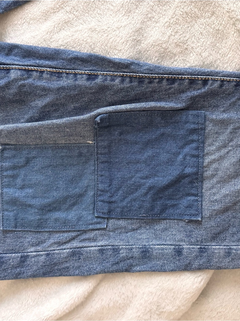 Universal Thread Blue Patchwork Jeans - Picture 3 of 5
